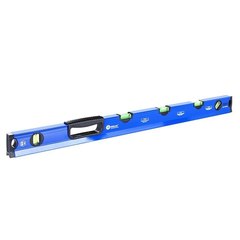 Уровень сантехнический КОБАЛЬТ 800 мм, профиль 28 x 60 мм, 5 глазков, 1 ручка, V точность 1 мм/м, для водных работ (243-349)