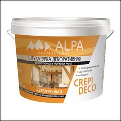 Штукатурка для внутренних и наружных работ ALPA Crepi deco (белый)