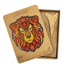 Король лев Chapa - Деревянные пазлы, детали разной формы, картины, голова льва