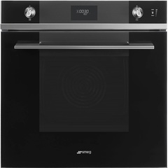 SMEG SOP6101S2N Многофункциональный духовой шкаф с пиролизом и пароувлажнением, 60 см, 11 функций, чёрное стекло фото