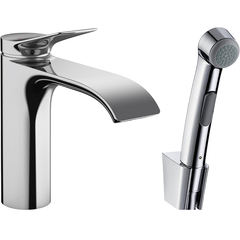 Hansgrohe Vivenis 75210000 Смеситель для раковины с гигиеническим душем (хром) фото