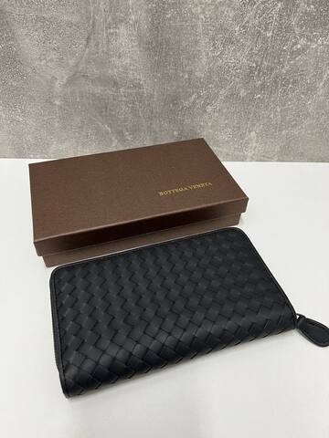 Кожаный кошелек Bottega Veneta 19 черный