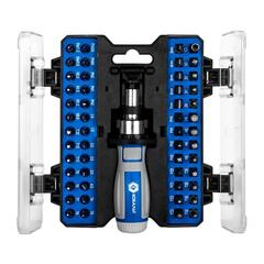 Отвертка рукоятка КОБАЛЬТ с набором бит, 53 пр., CR-V (25 бит, 26 бит для точн.работ + адаптер) (915-076)