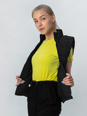 Жилет Рабочий Утепленный NVDesign, с Воротником Стойкой "Black", цв. чёрный