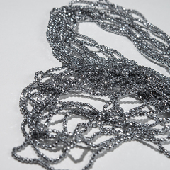 Гематин (гематит), оттенок "Metallic", шар с гранями (разделитель) 2,5мм