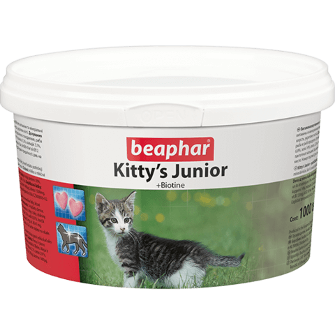 купить бефар Beaphar Kitty`s Junior кормовая добавка с биотином для котят