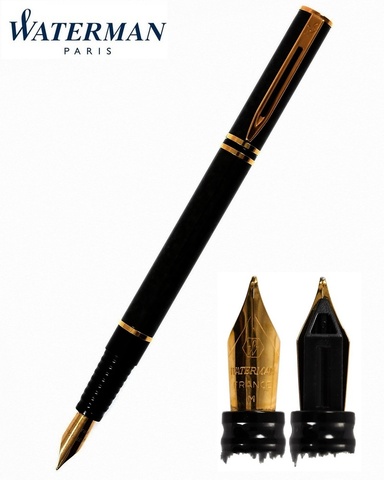 Ручка перьевая Waterman Laureat Lacquer Black GT, M (18002 FF)