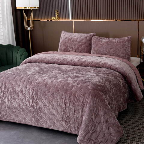 Покрывало 160x220 Sofi De MarkO Алира пепельно-розовое