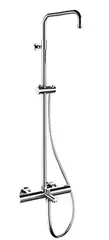 Remer EQ34ASSDVO Душевая система термостатическая с изливом Remer Elegance EQ34ASSDVO, латунь состаренная фото