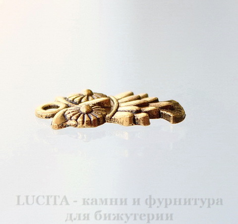 Подвеска "Сова" 19х11 мм (цвет - античное золото)