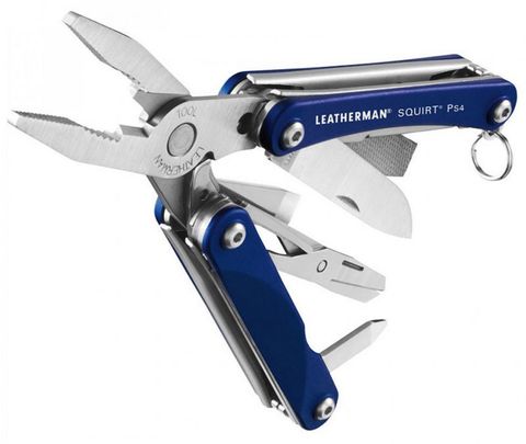 Мультитул Leatherman Squirt PS4 9 функций, синий (831230)