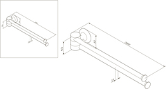 Двойная вешалка-вертушка для полотенец AM.PM LIKE - A8032600