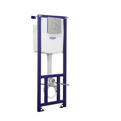 ПЭК АЛЬФА КОМФ подвесной унитаз+инсталяция+кнопка хром+сидение полипропилен S