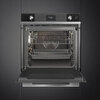 SMEG SOP6101S2N Многофункциональный духовой шкаф с пиролизом и пароувлажнением, 60 см, 11 функций, чёрное стекло