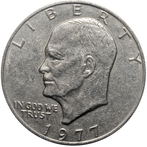 1 доллар США Эйзенхауэр (Лунный). XF. 1977 год