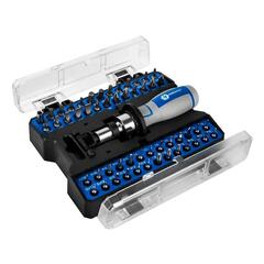 Отвертка рукоятка КОБАЛЬТ с набором бит, 53 пр., CR-V (25 бит, 26 бит для точн.работ + адаптер) (915-076)