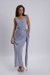 Платье-майка с баской