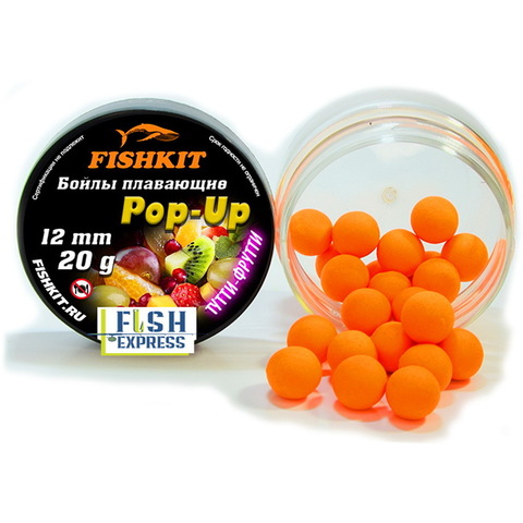 Бойлы FISHKIT POP-UP 12 мм. Тутти-фрутти