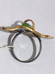 Тоскана-нефрит (кольцо  из серебра)