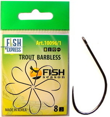 Крючок FS TROUT с БОЛЬШИМ ухом, без бородки №3 (8 шт)	(продажа от 10уп.)