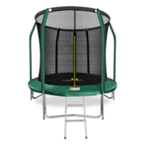 ARLAND Батут премиум 8FT с внутренней страховочной сеткой и лестницей (Dark green) фото №0
