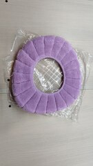 Утеплитель унитаза, накладка теплый стульчак, домашний уют цвет розовый.