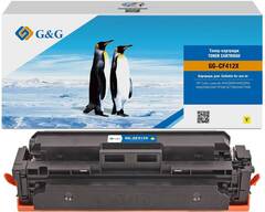 Картридж G&G, аналог HP CF412X желтый 5k с чипом