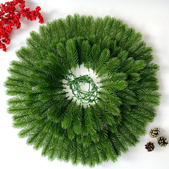 Еловая лиана искусственная, пушистая, 1,8 м длина, около 120 лапок, набор 1 шт