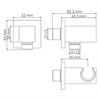 WasserKRAFT A8458.182.200.186.195.202.176 Thermo Встраиваемый комплект для ванны
