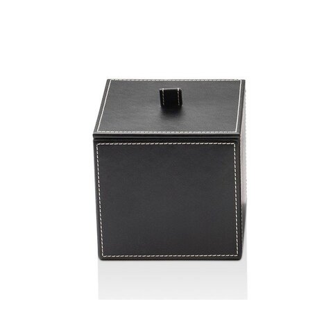 930760 Decor Walther Brownie BMD1 Универсальная коробка 13x13x14.5см, с крышкой, цвет: черная кожа ЗАКАЗ ПО ЗАПРОСУ