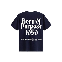 Футболка Alpha Industries Born Of Purpose Tee Replica Blue (Синий)