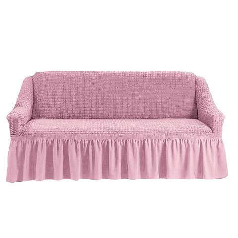 Чехол на 3-х местный диван розовый.
