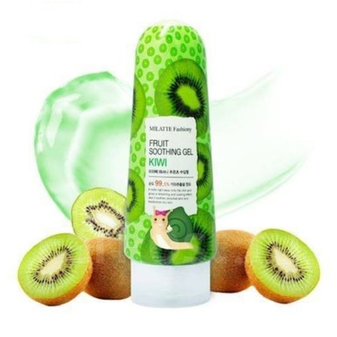 Milatte Fruit Soothing Gel Kiwi многофункциональный успокаивающий гель c экстрактом киви для лица и тела