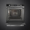 SMEG SOP6101S2N Многофункциональный духовой шкаф с пиролизом и пароувлажнением, 60 см, 11 функций, чёрное стекло