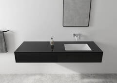 Смеситель для раковины, настенный, черный Hansgrohe Vernis Shape 71578670