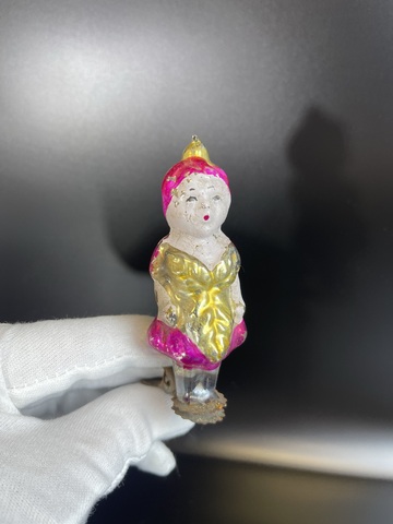 Ёлочная игрушка "Служанка Земляничка. Чипполино" на прищепке СССР 1950-1970 гг