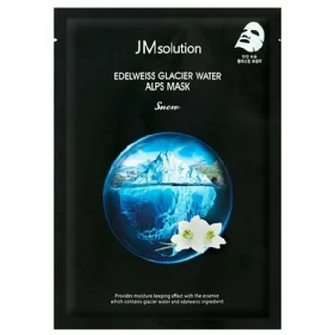 Тканевая маска для лица JM Solution Edelweiss Glacier Water Alps Mask Snow, 30 мл