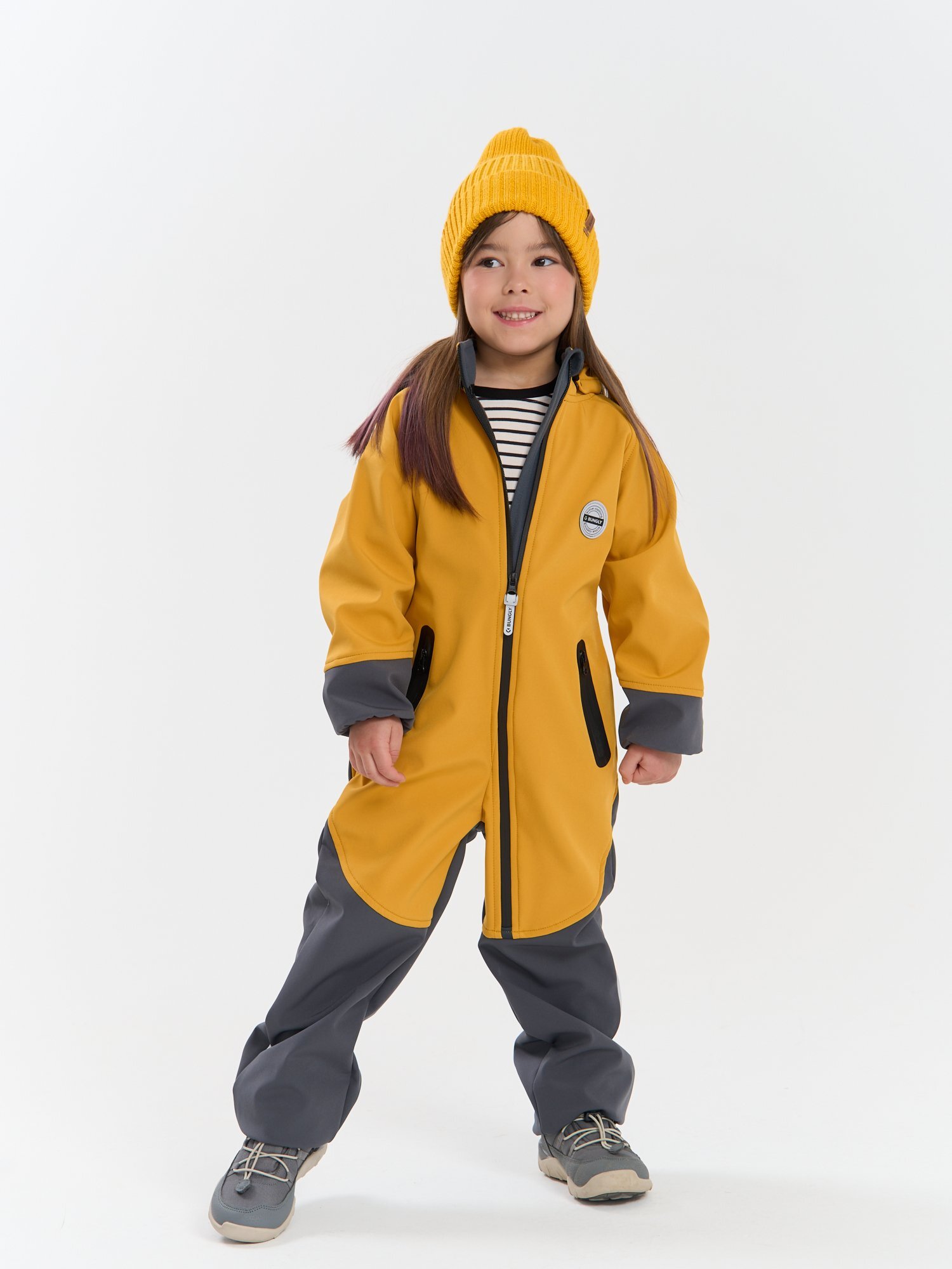 комбинезон softshell демисезонный "горчица"  по акции