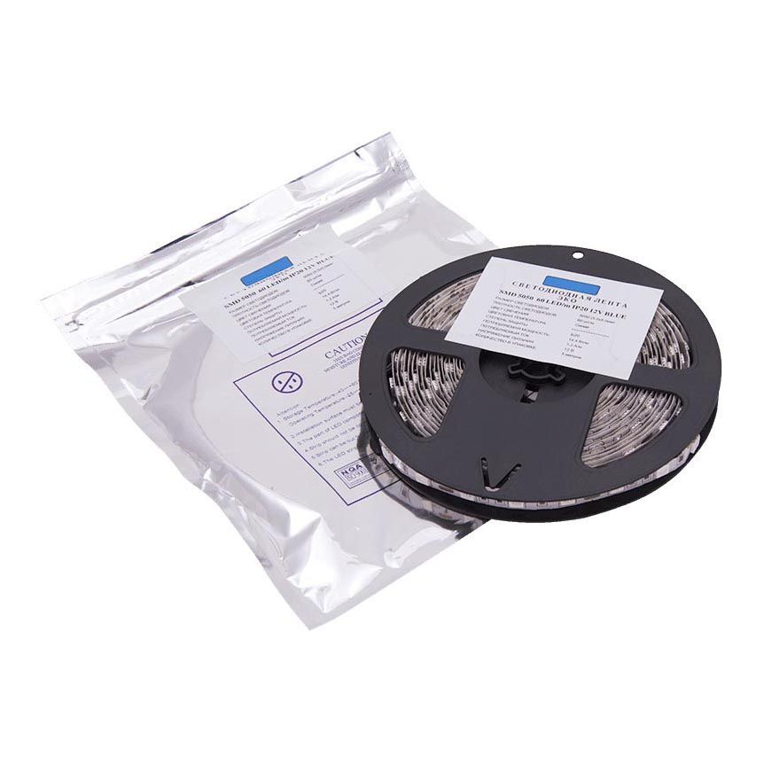 Светодиодная лента SWG 14,4W/m 60LED/m 5050SMD синий 5M 002337