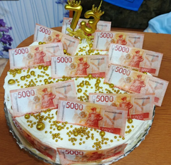 Вафельные Деньги на Торт 