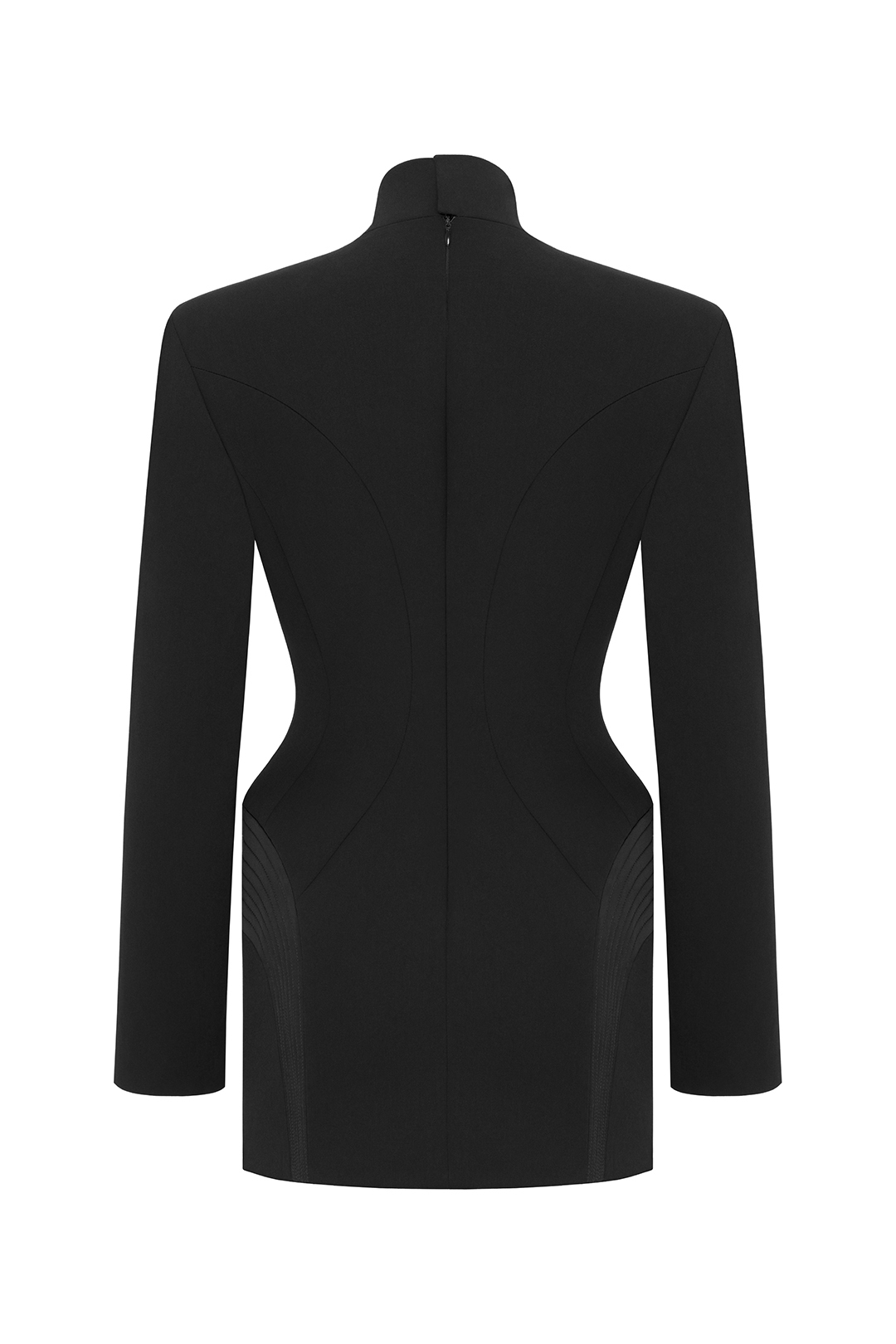 Платье-смокинг черное