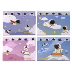 
          Набор блоков для записей с клеевым краем, Alingar, 1 шт - 80*115 мм, 5 шт - 25*60 мм, 2 шт - 35*50 мм, по 15 л., "Astronaut" (космонавт), европодвес