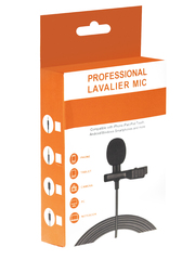 Петличный микрофон 3.5мм комплект (Удлинитель, ветрозащита, переходник 2.5мм, чехол)