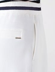 Укороченные широкие брюки из эластичного футера двухнитки  D44.141 (118193)