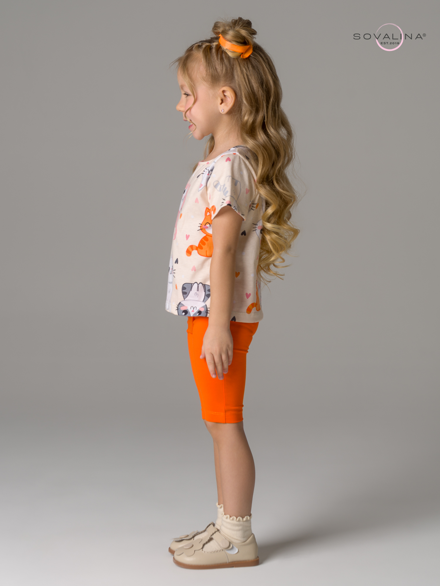 Костюм Актив солнечные котики-оранжевый