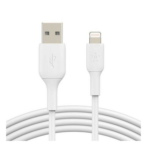 Кабель Belkin BoostCharge USB-A to Lightning Cable, 1м, белый