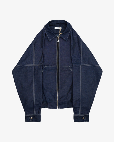 Куртка One Two Zip-Up Shirt Jacket Denim Dark Blue