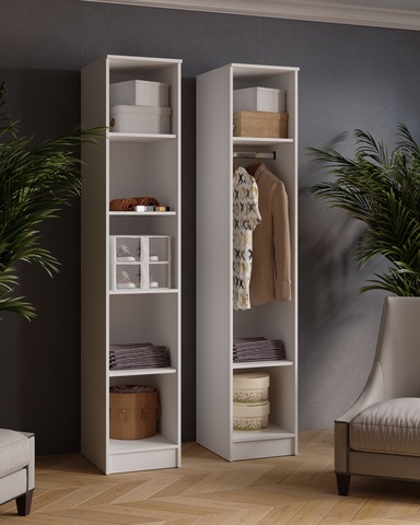 пенал ЛАРС 0,4 м (белый/ателье светлое)