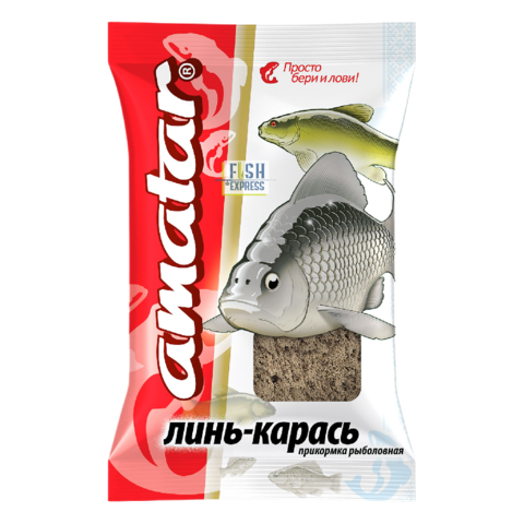 Прикормка Amatar ЛИНЬ-КАРАСЬ  750г 10 шт/уп.