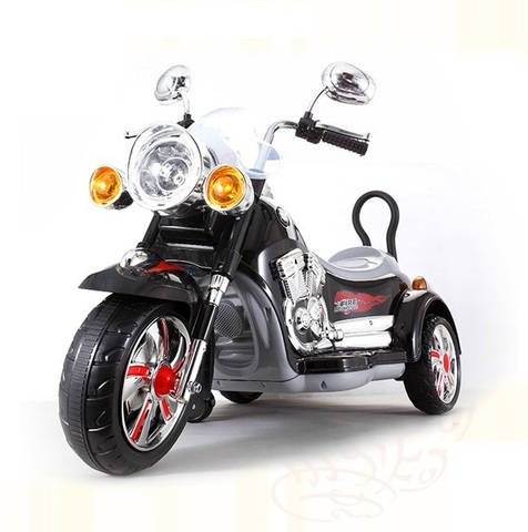 Электромобиль детский мотоцикл с коляской Vip Toys